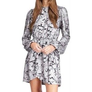 F. Michael Kors Dress Size M Metallic Multicolor Long Sleeve High Neck. NWT $165